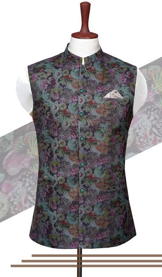 Iconic Royal Multicolor Waistcoat Multicolor