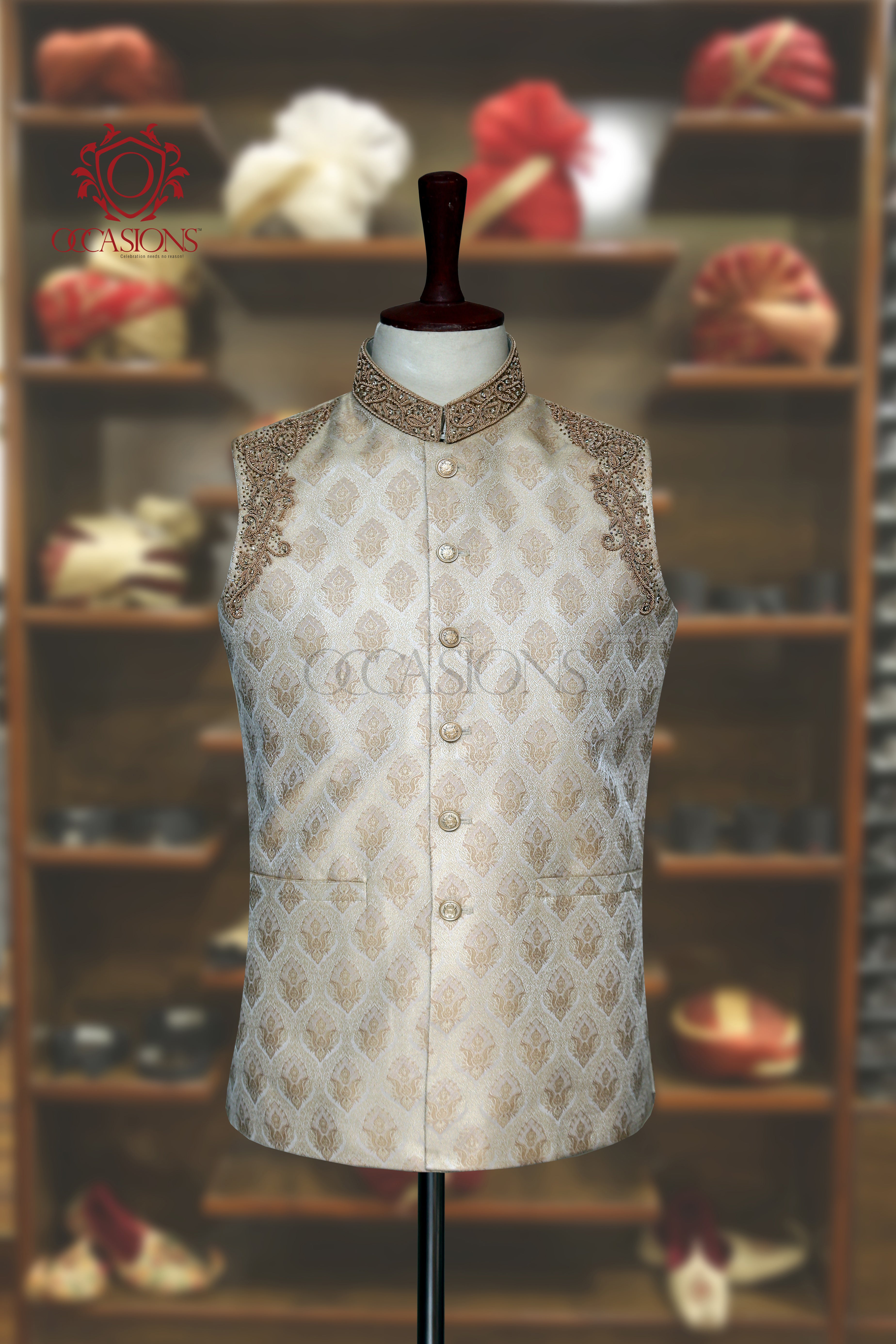 Iconic Royal Gold Waistcoat Golden