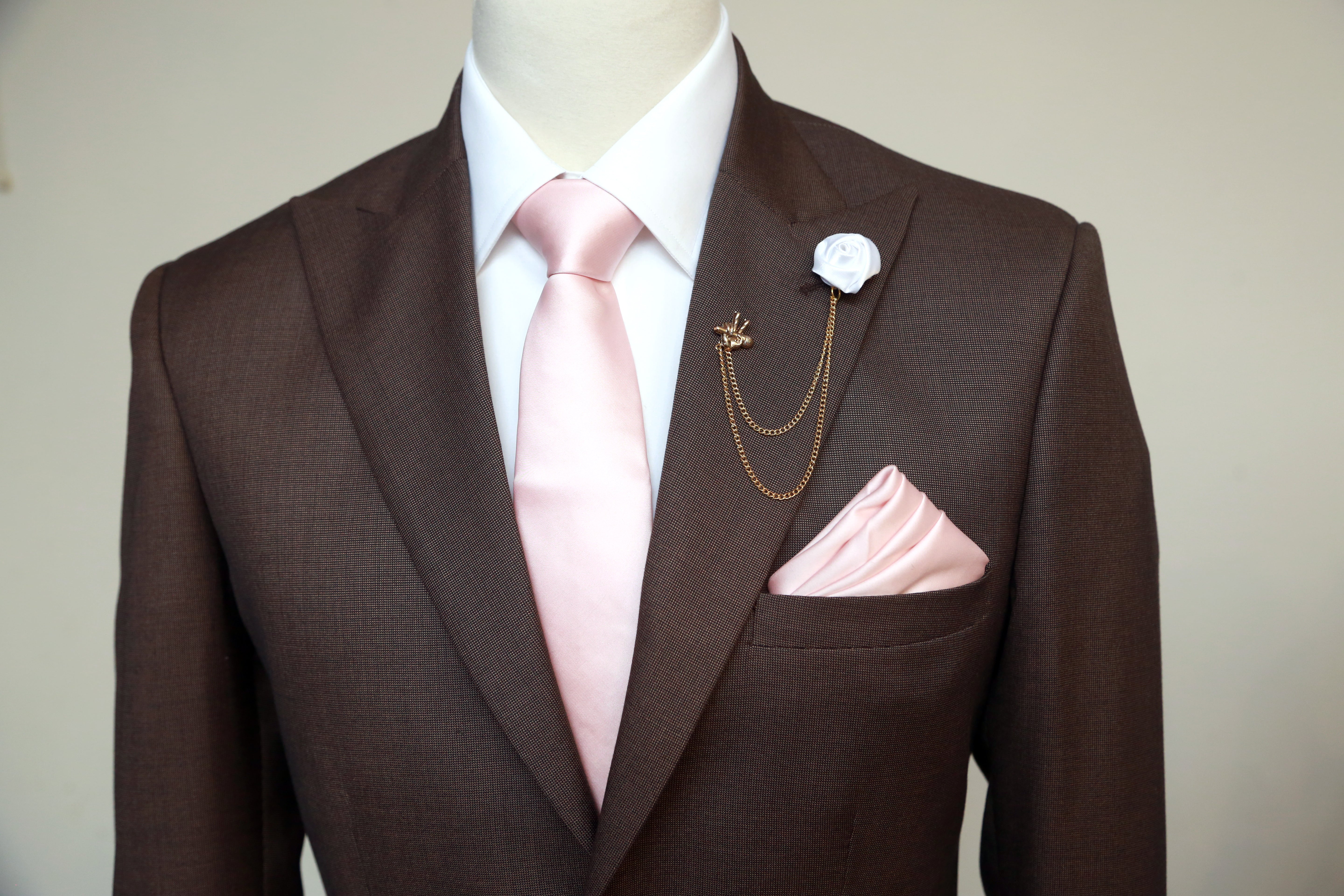 Sophisticated Italian Dark Brown Suit Brown