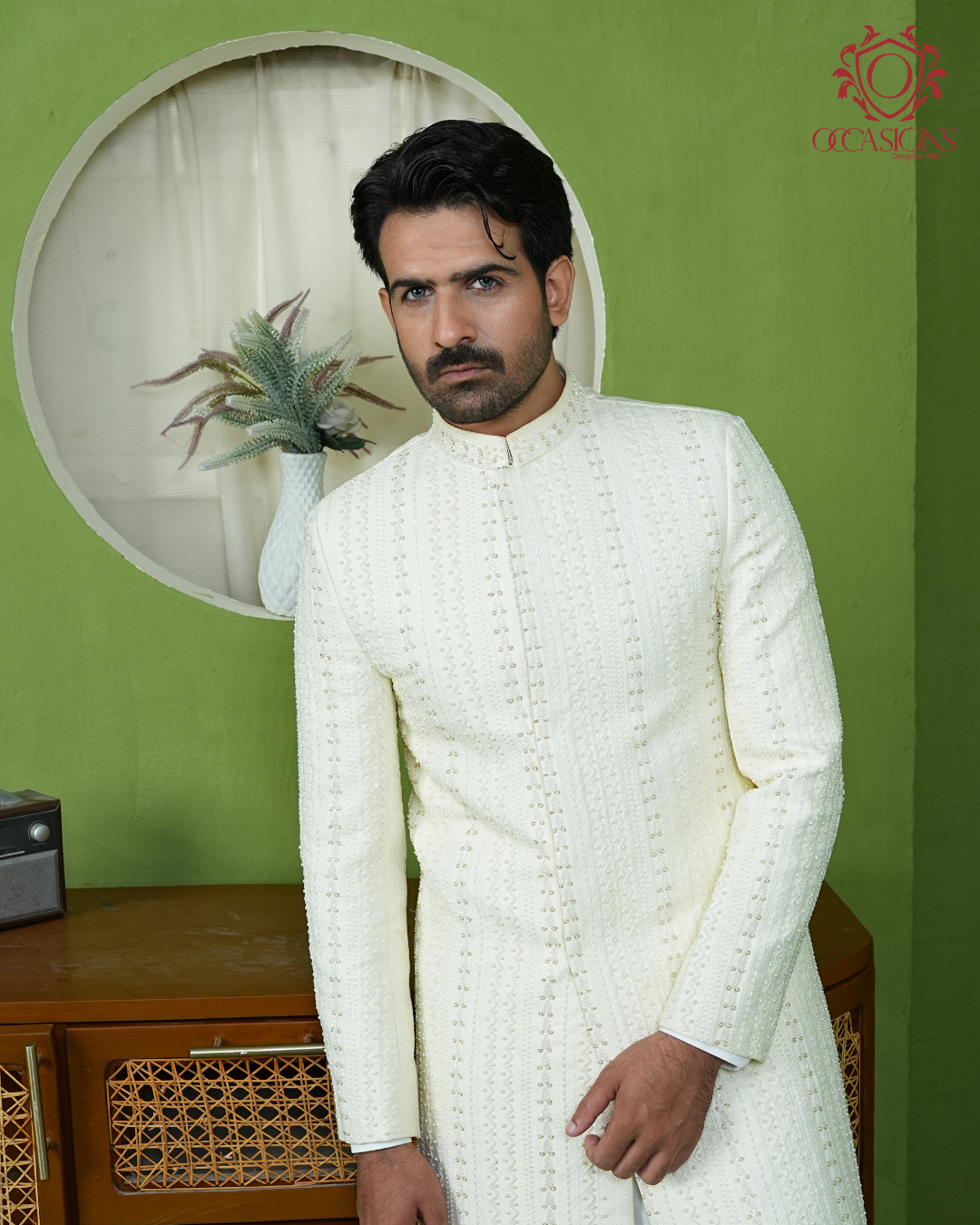 Off-white Ivory Lavish Sherwani