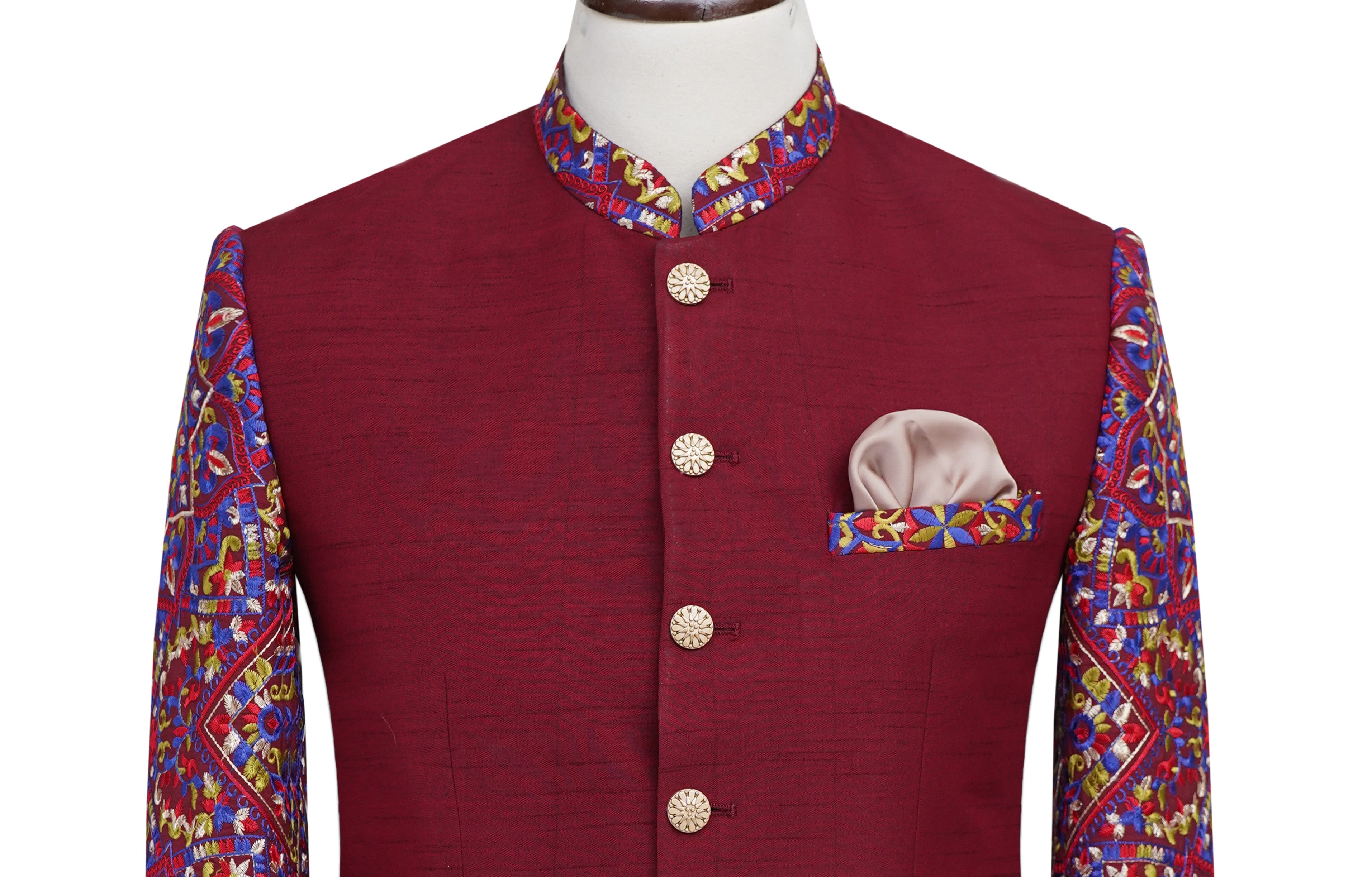 Cultured Maroon Prince Coat Maroon - Multicolor