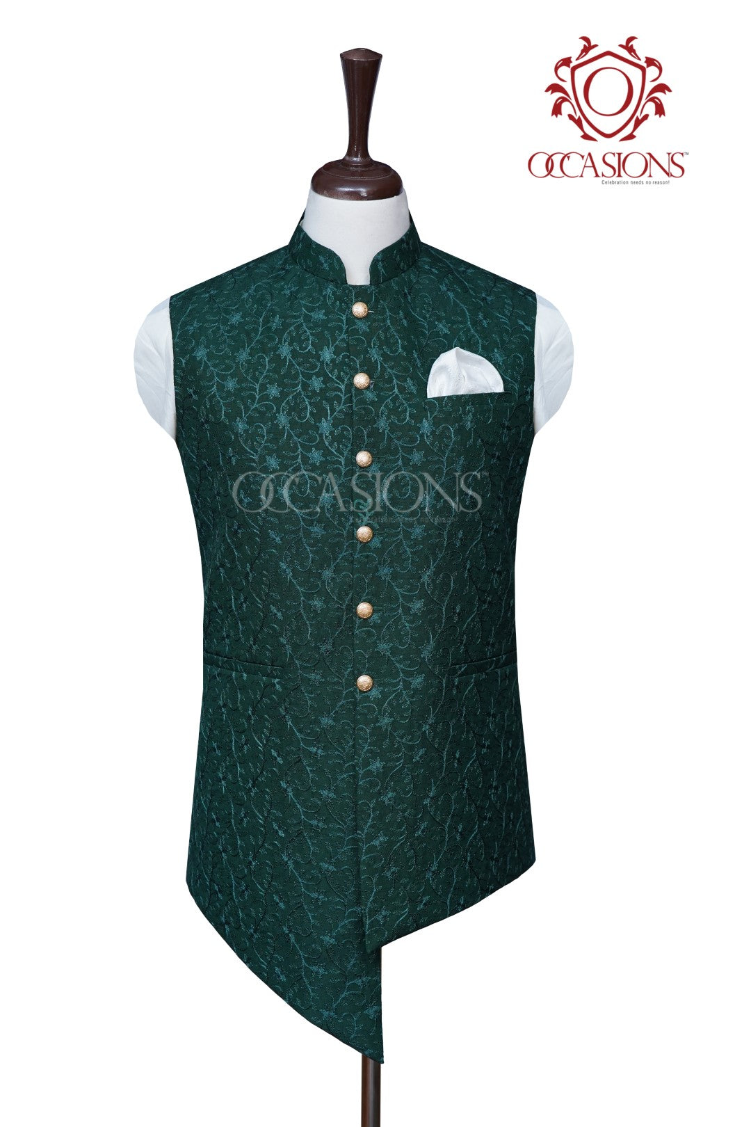 Bottle Green Antique Waistcoat Bottle Green
