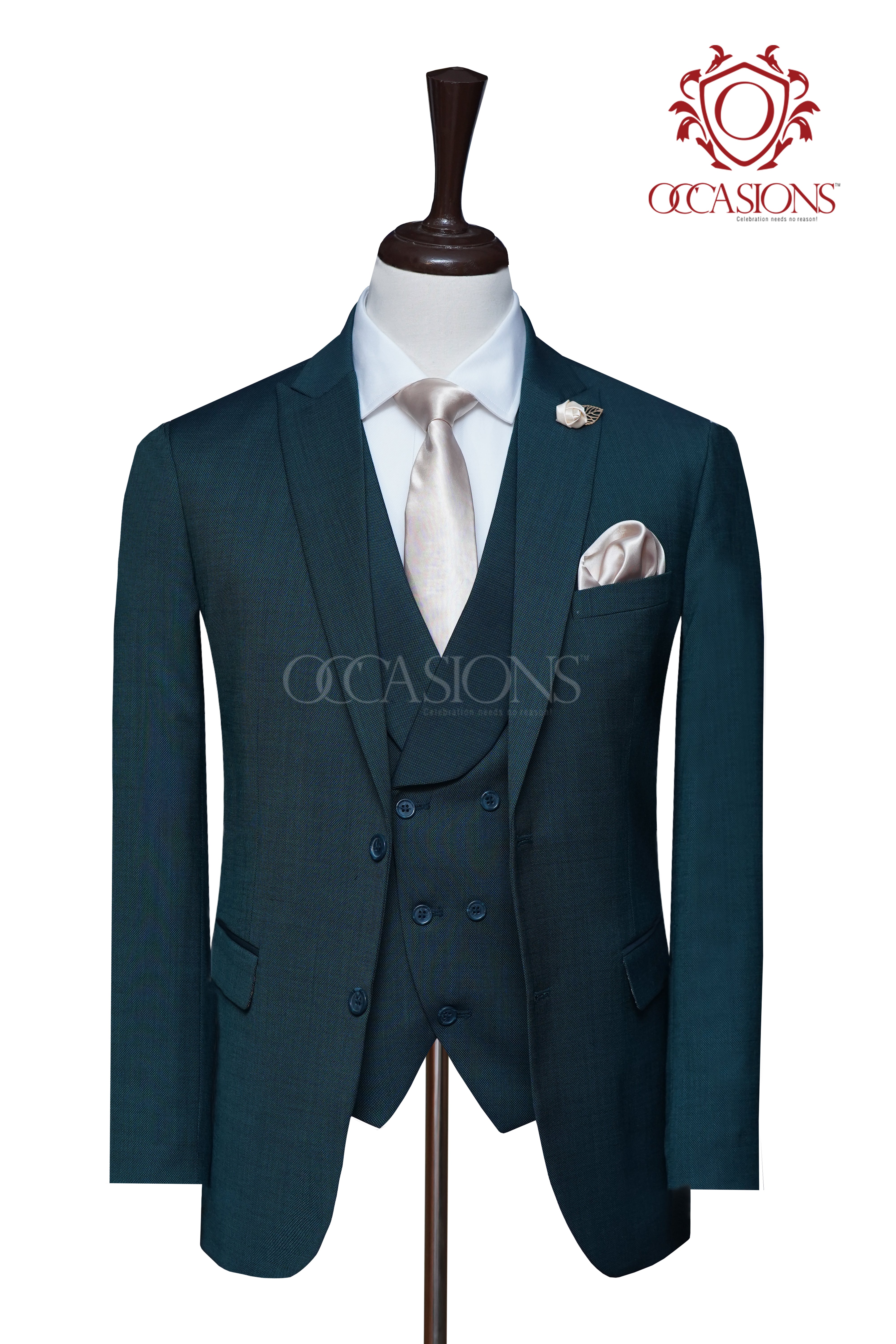Emerald Green Three Piece Suit