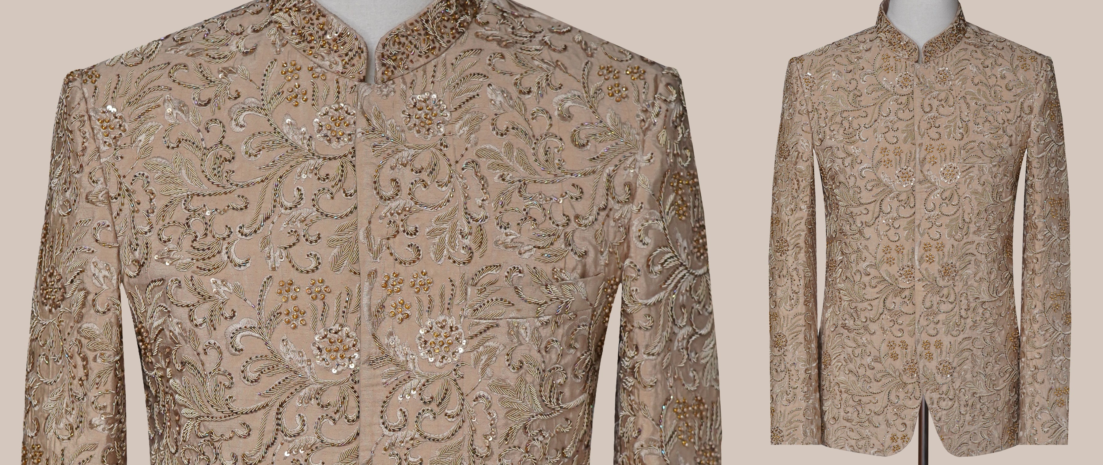 Royal Rose Gold Luxury Prince Coat Rose Gold