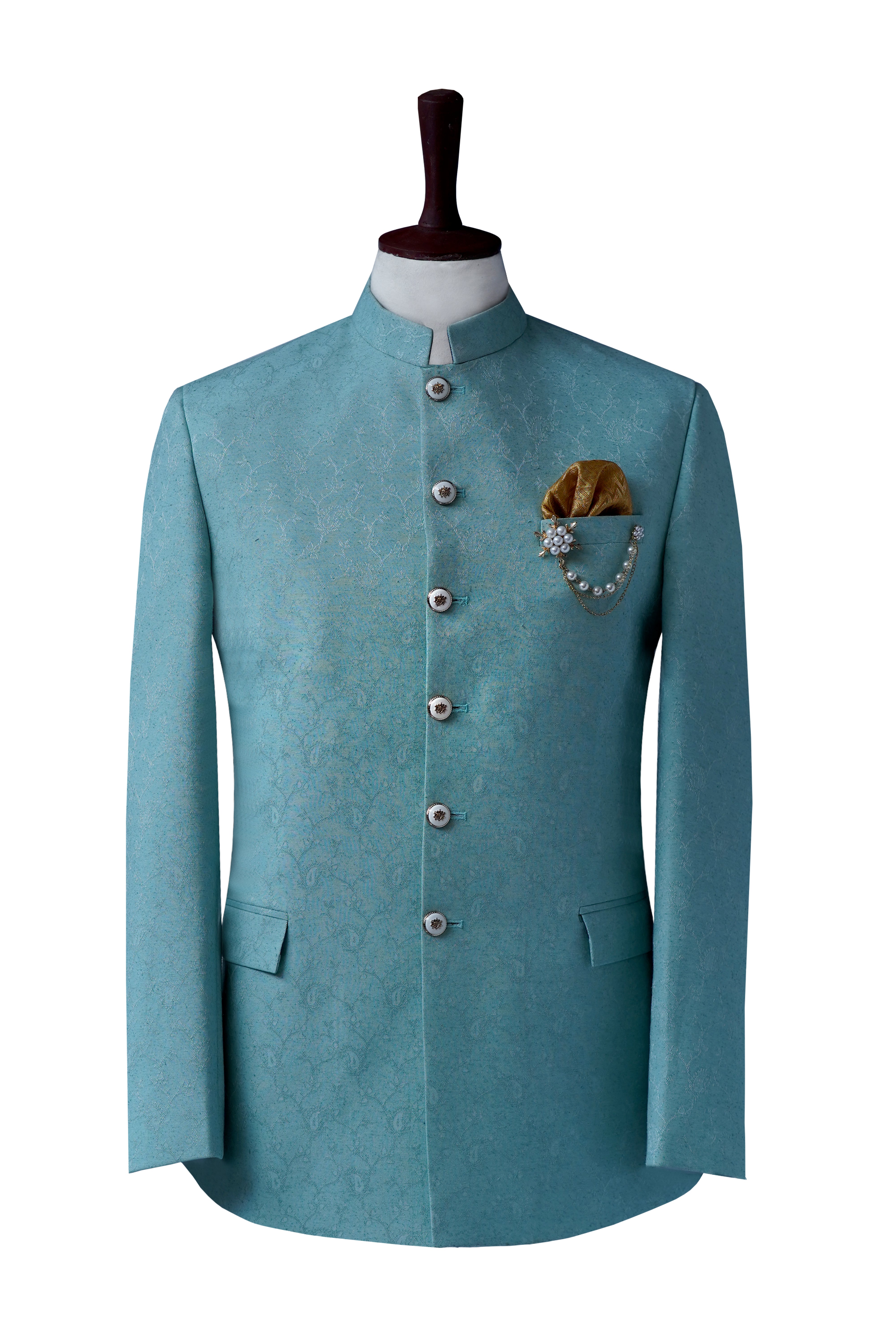 Deluxe Turquoise simple Prince Coat Turquoise - Firozi