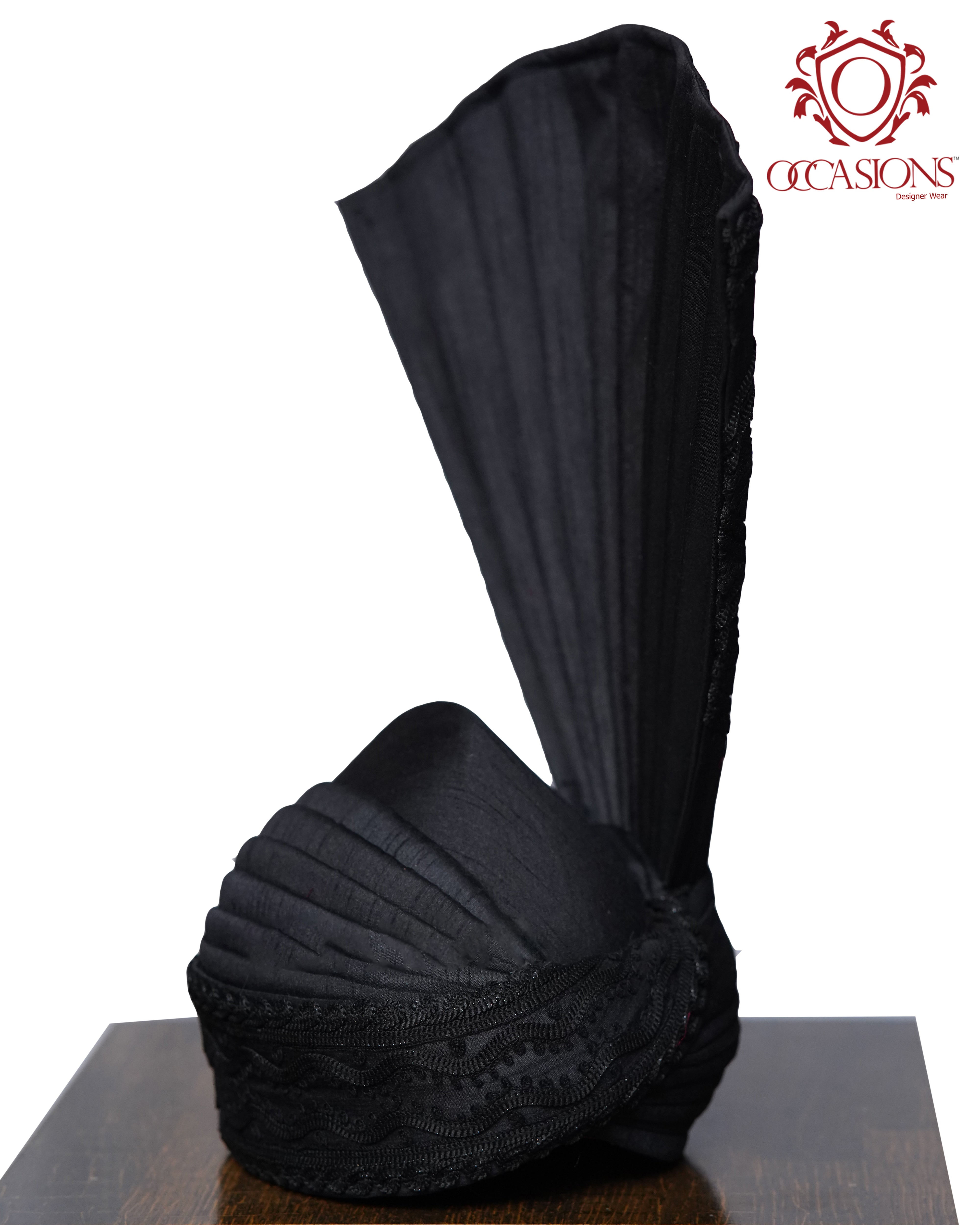 Jet Black Aitchison Wedding Kulla for Groom