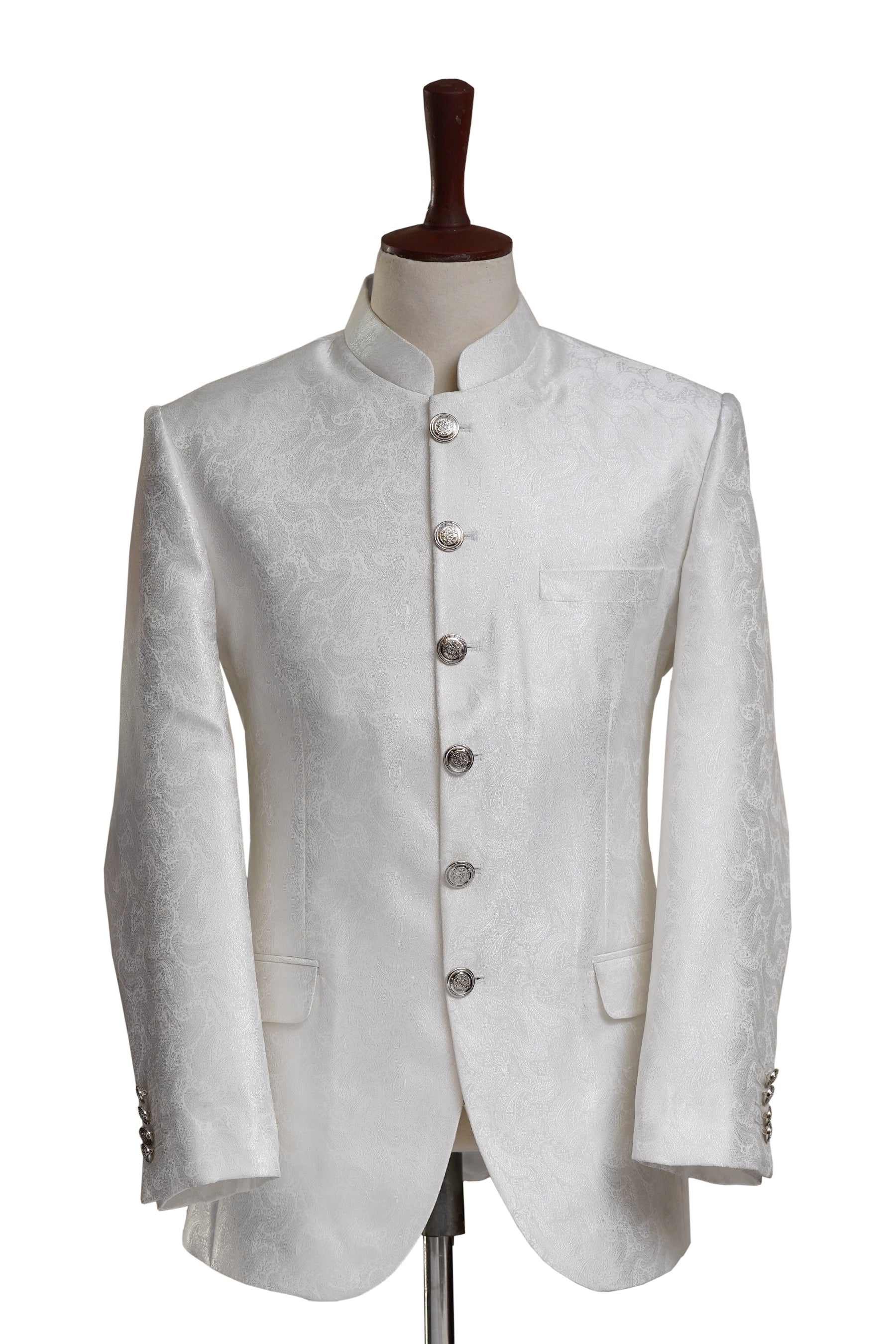 Executive Design Ivory White Prince Coat Ivory White