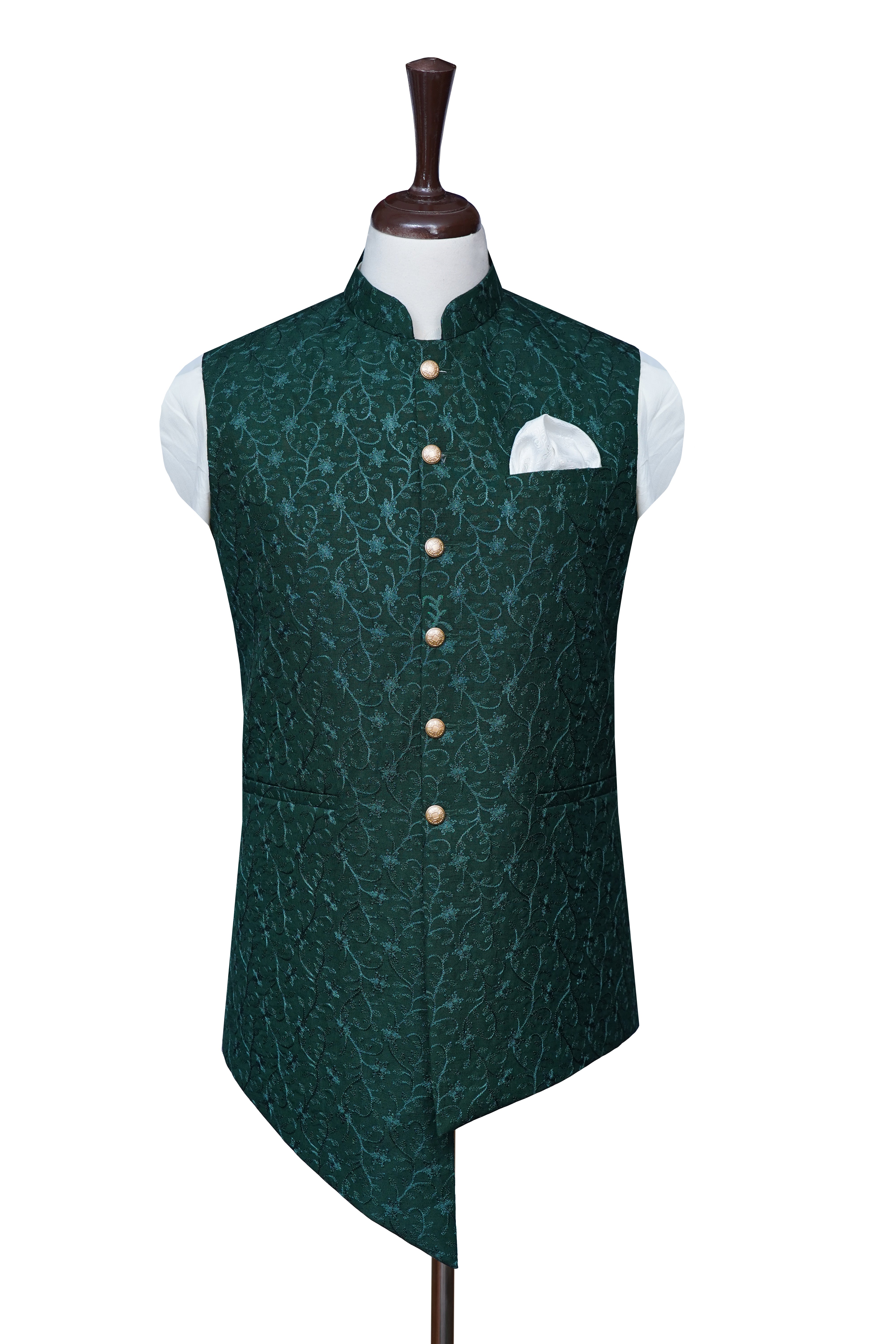Bottle Green Antique Waistcoat Bottle Green