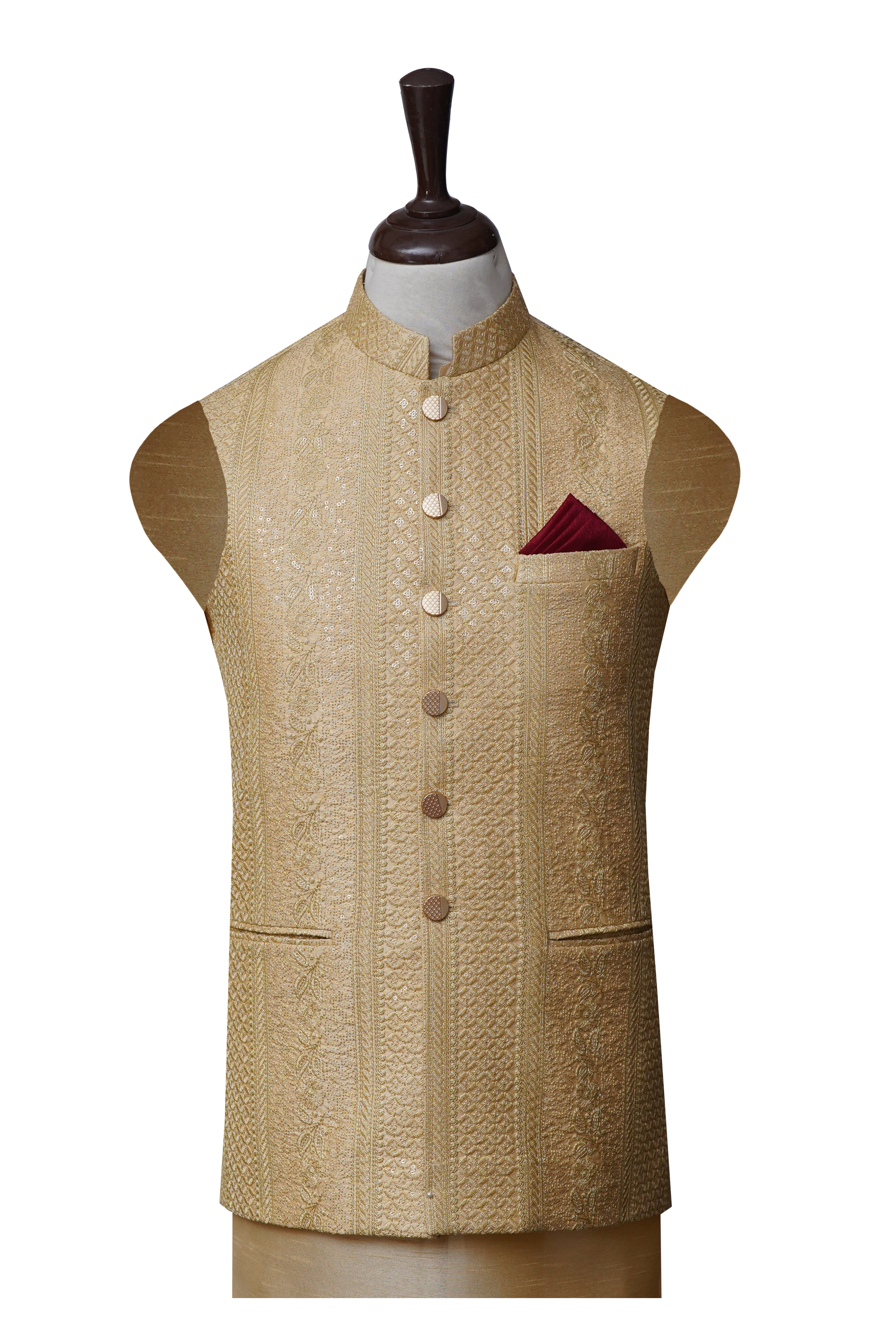 Rose Golden SQ10 Waistcoat Golden