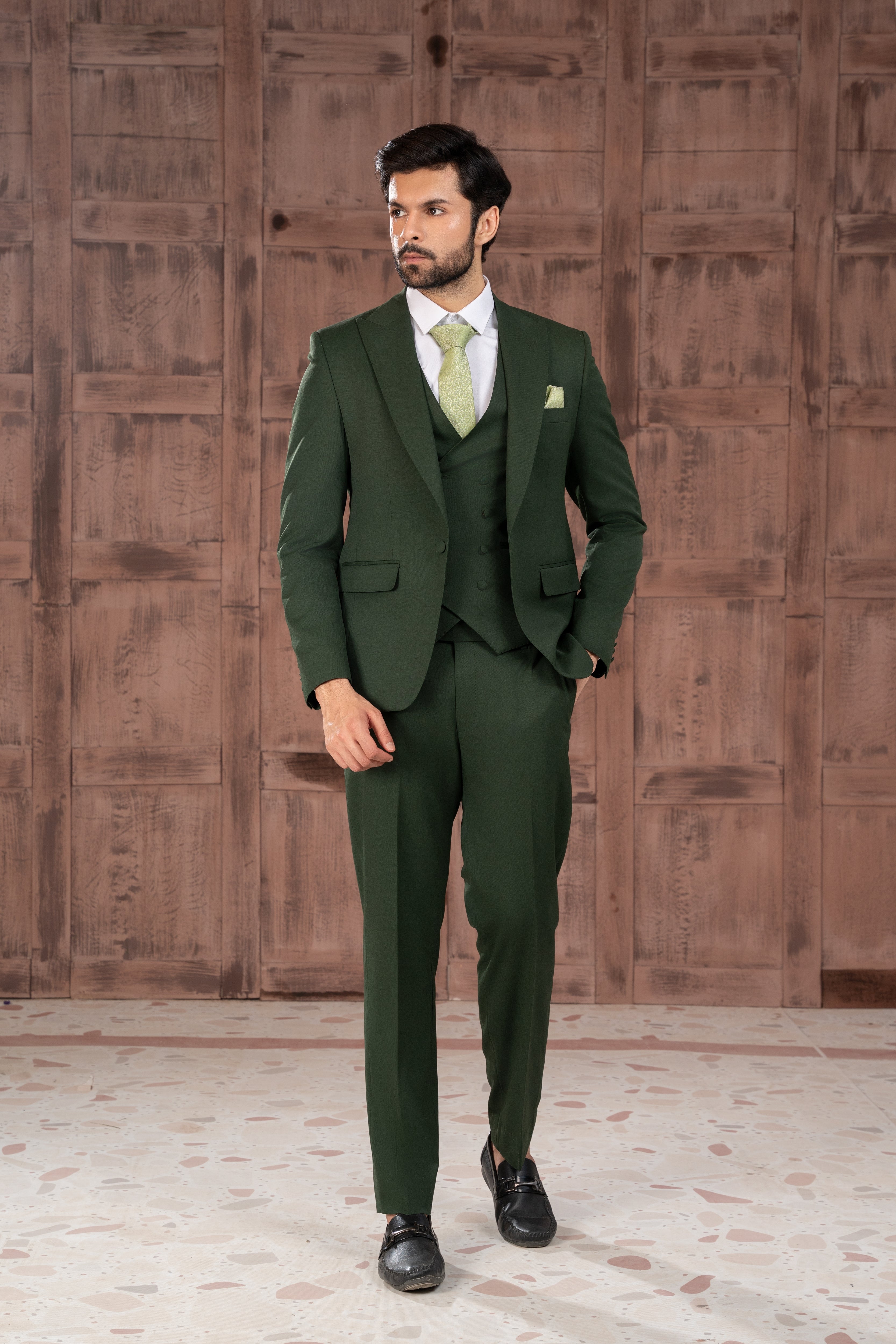 Megnificent Green Three Piece Suit