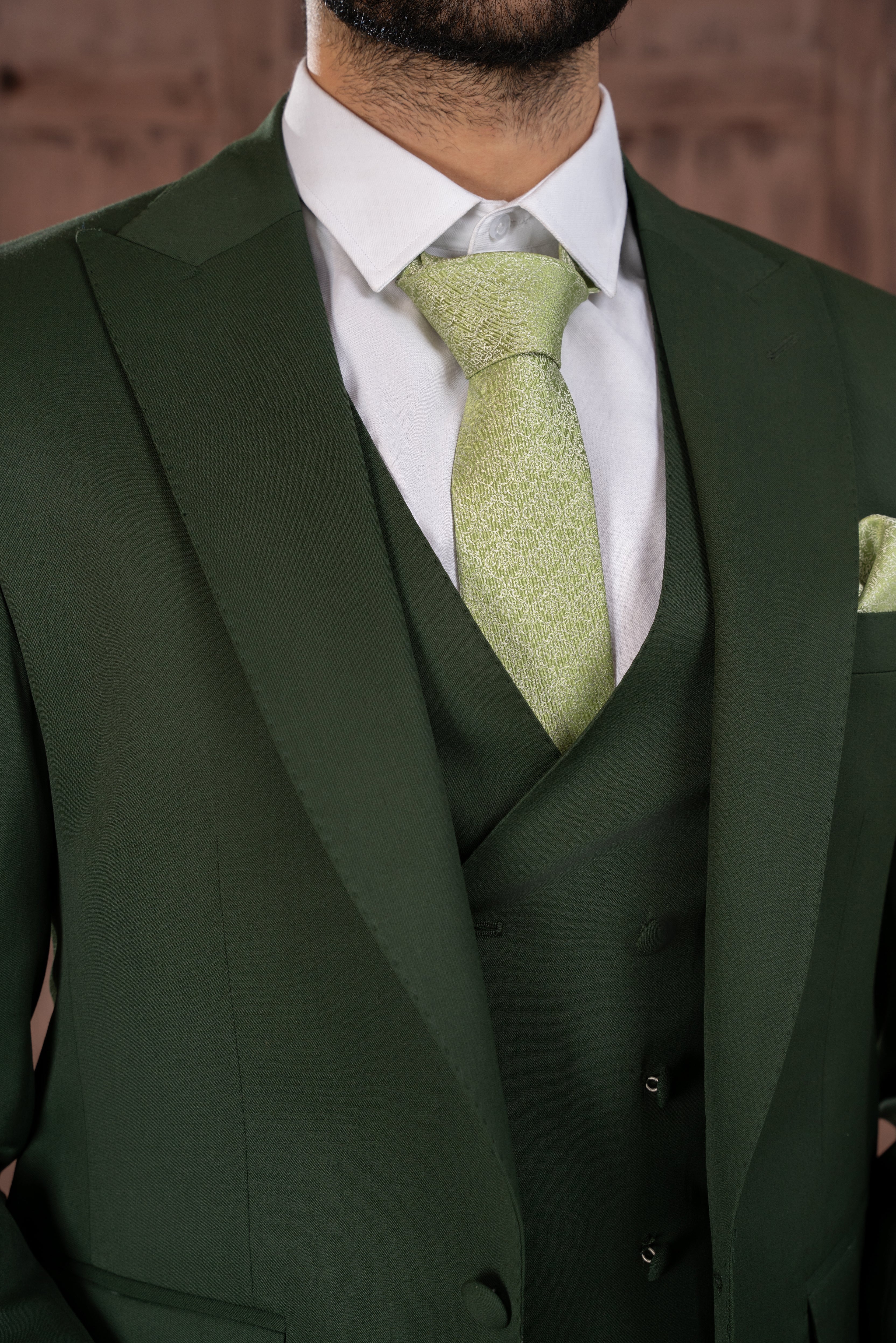 Megnificent Green Three Piece Suit