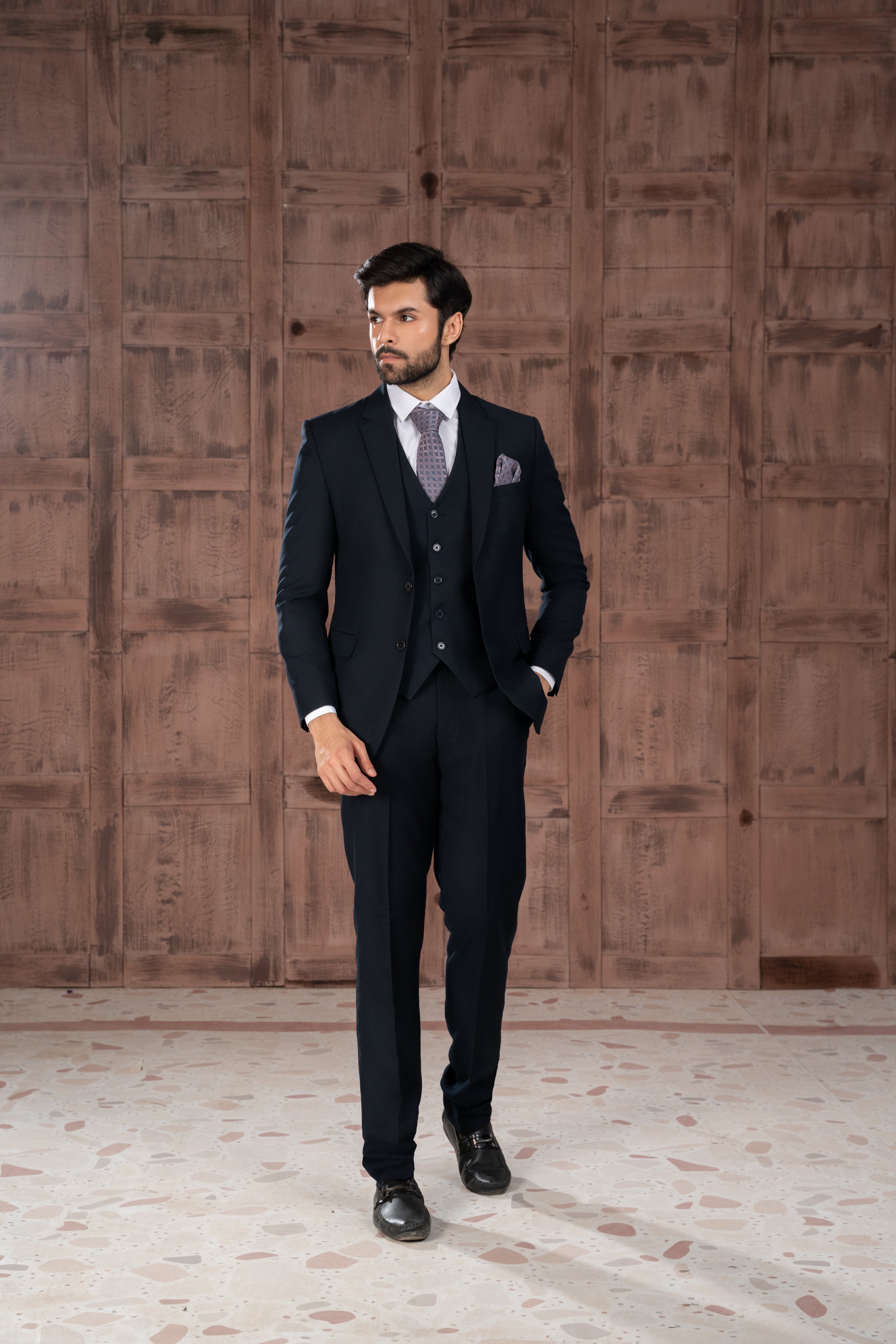 Royal Navy Blue Standard 3 Piece Suit