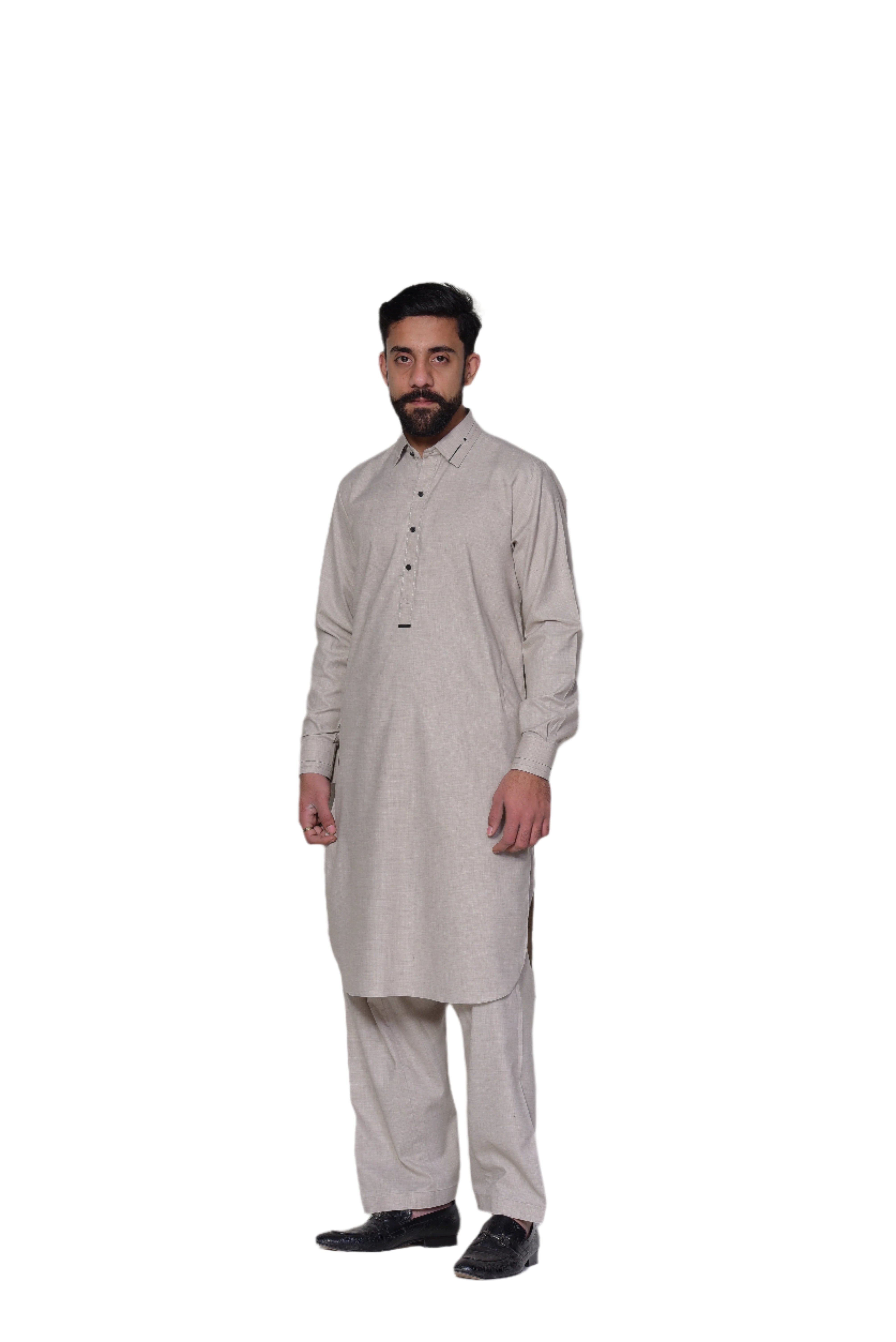 Designer Neutral Beige Kameez Shalwar Neutral Beige