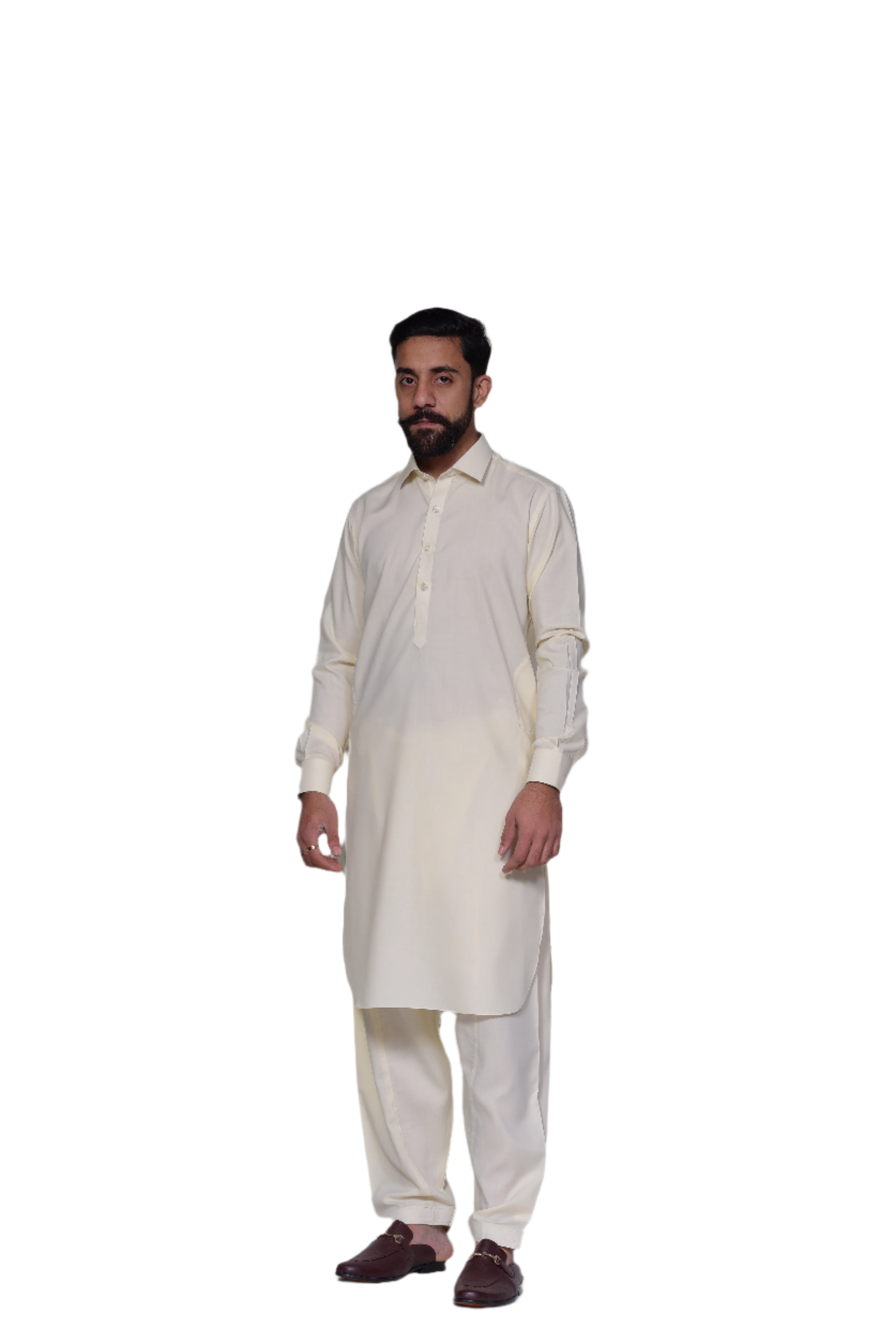 Designer Classic Off White Shalwar Kameez Off White / Ivory