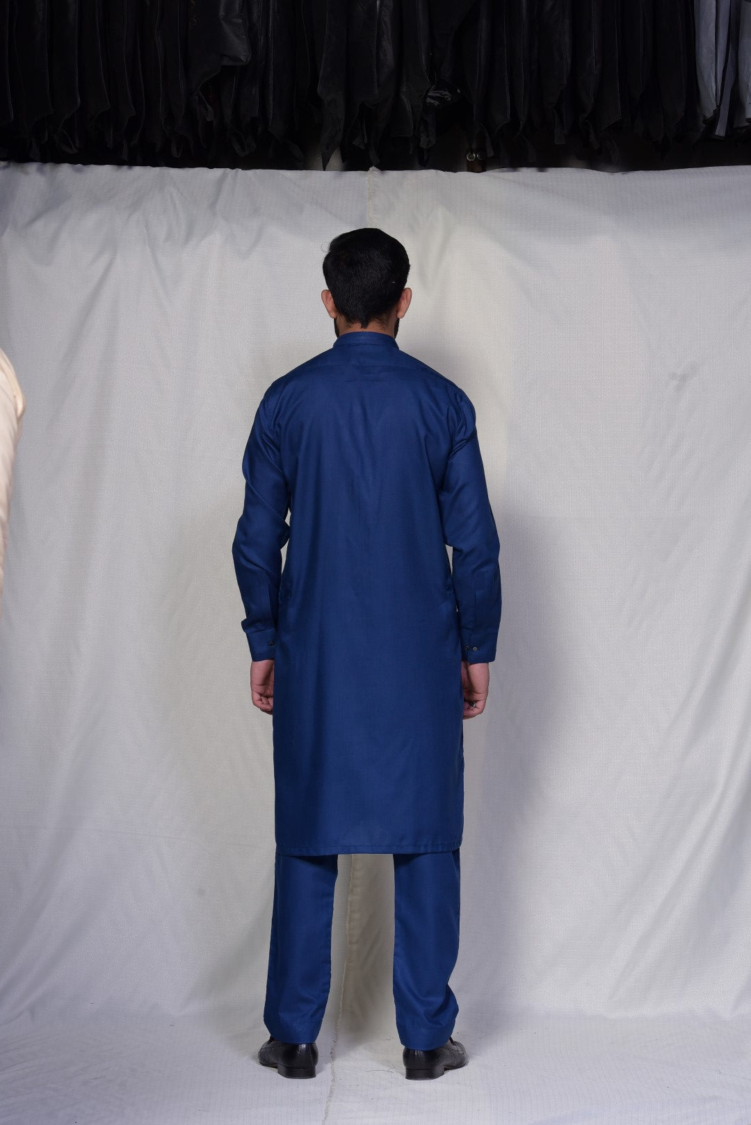 Blended Designer WnW Zinq Blue Kurta Pajama Zinq Blue