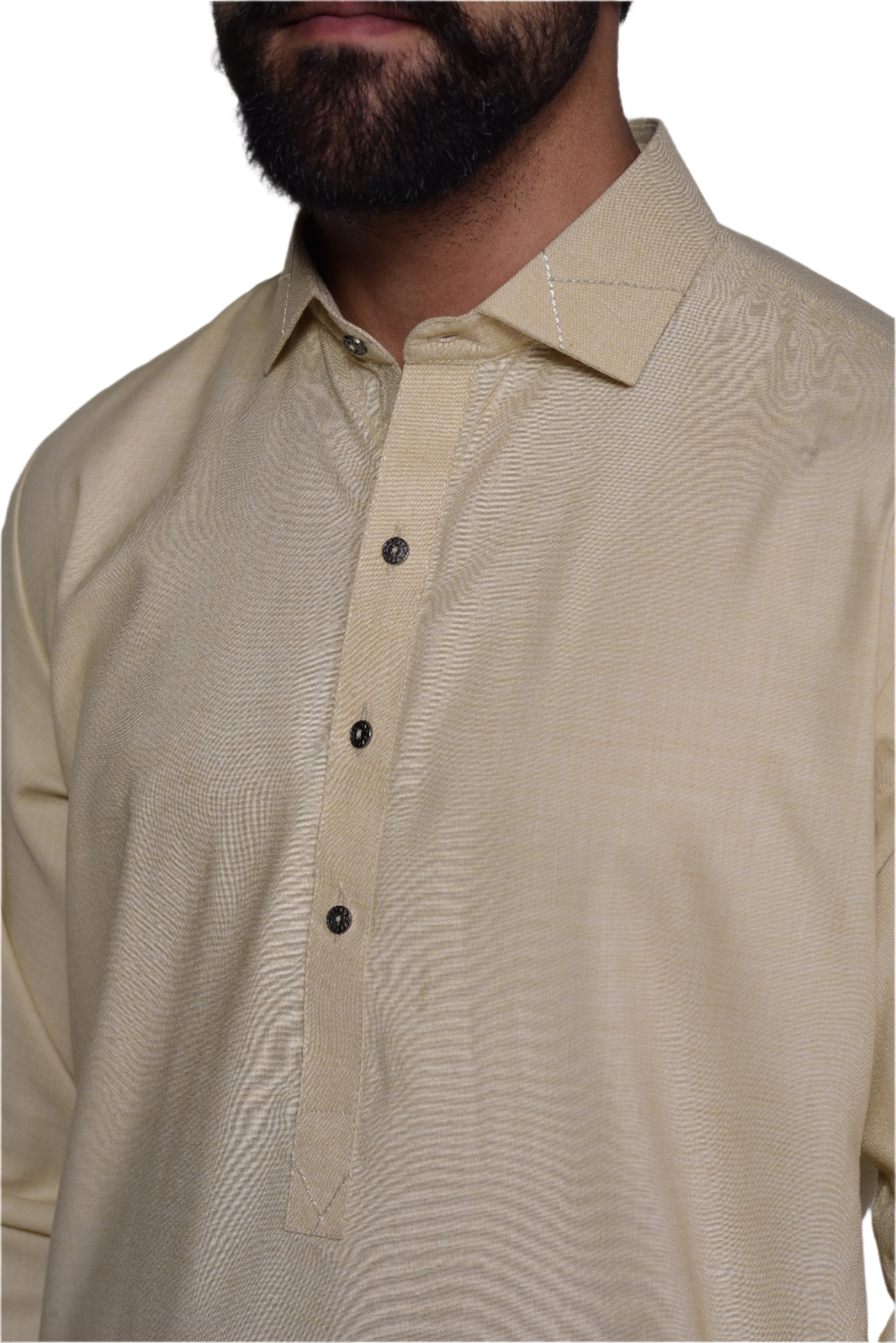 Blended Cream Beige Kameez Shalwar Cream Beige