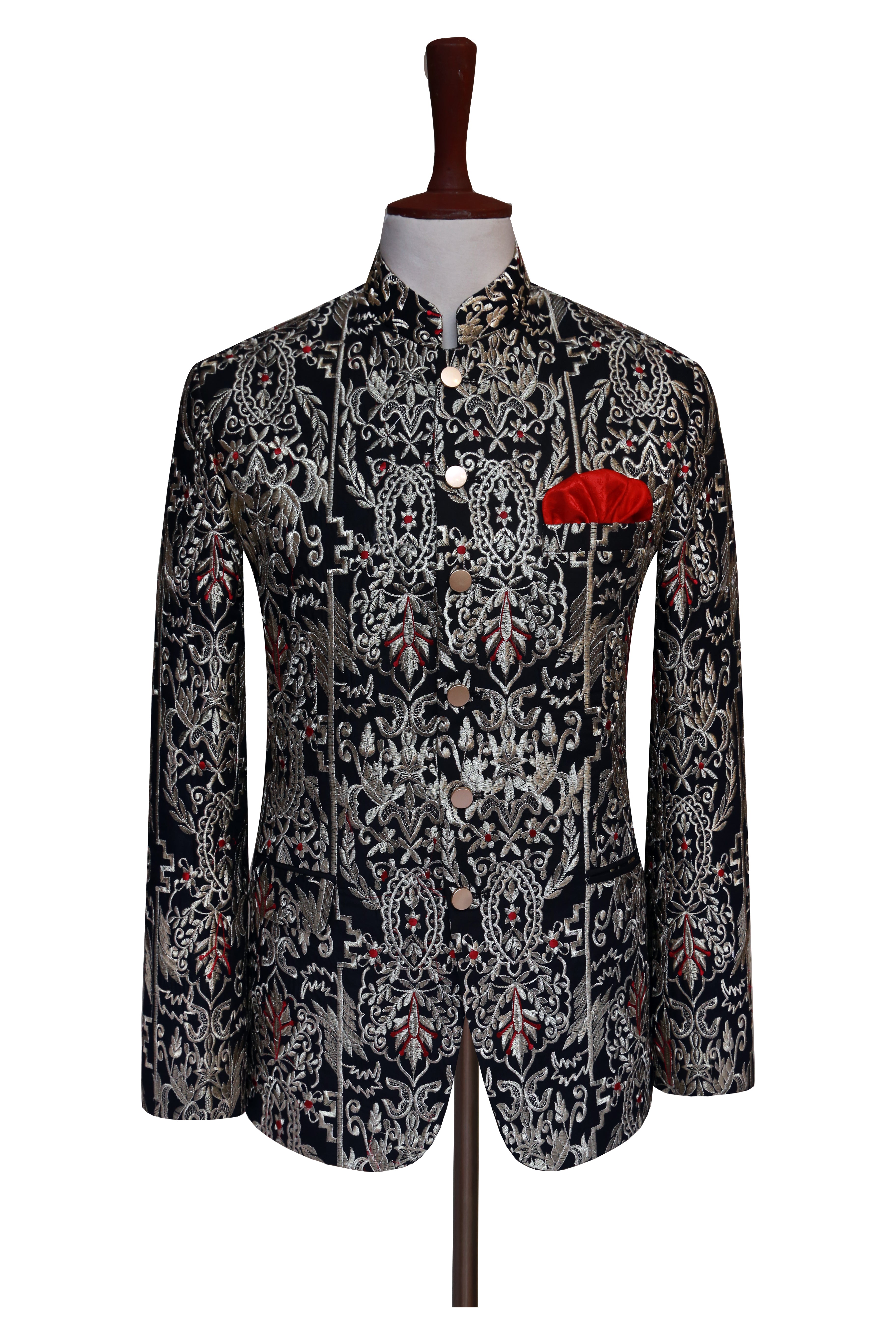 Magnificent Black n Golden Prince Coat Black n Golden