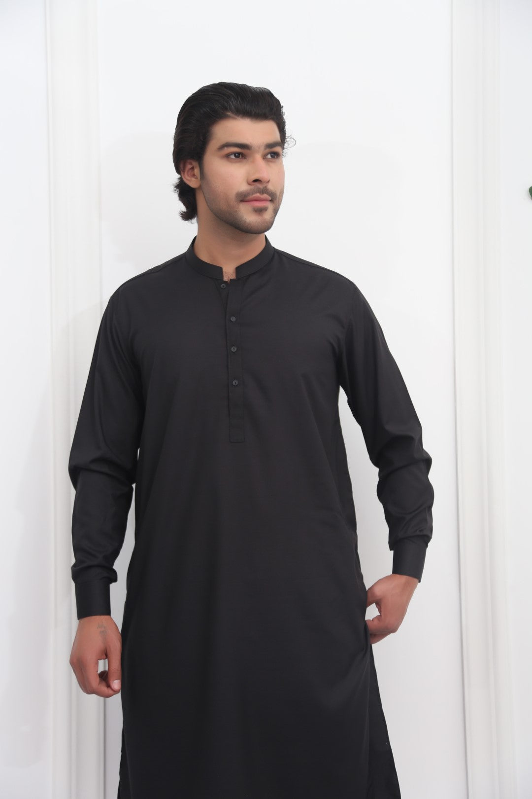 Superb Black WnW Kurta Pajama Black