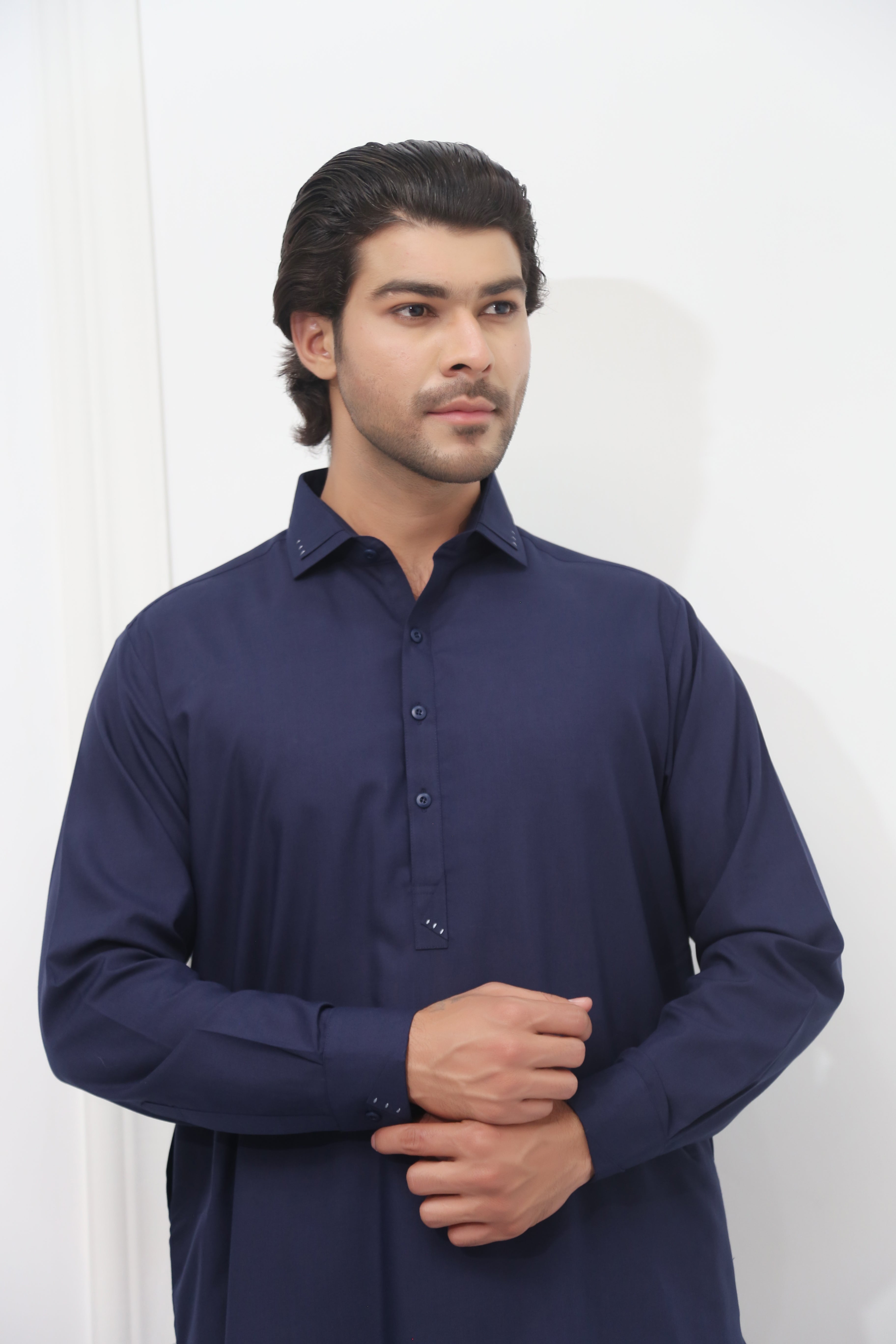 Classic Navy Blue Shalwar Kameez Navy Blue