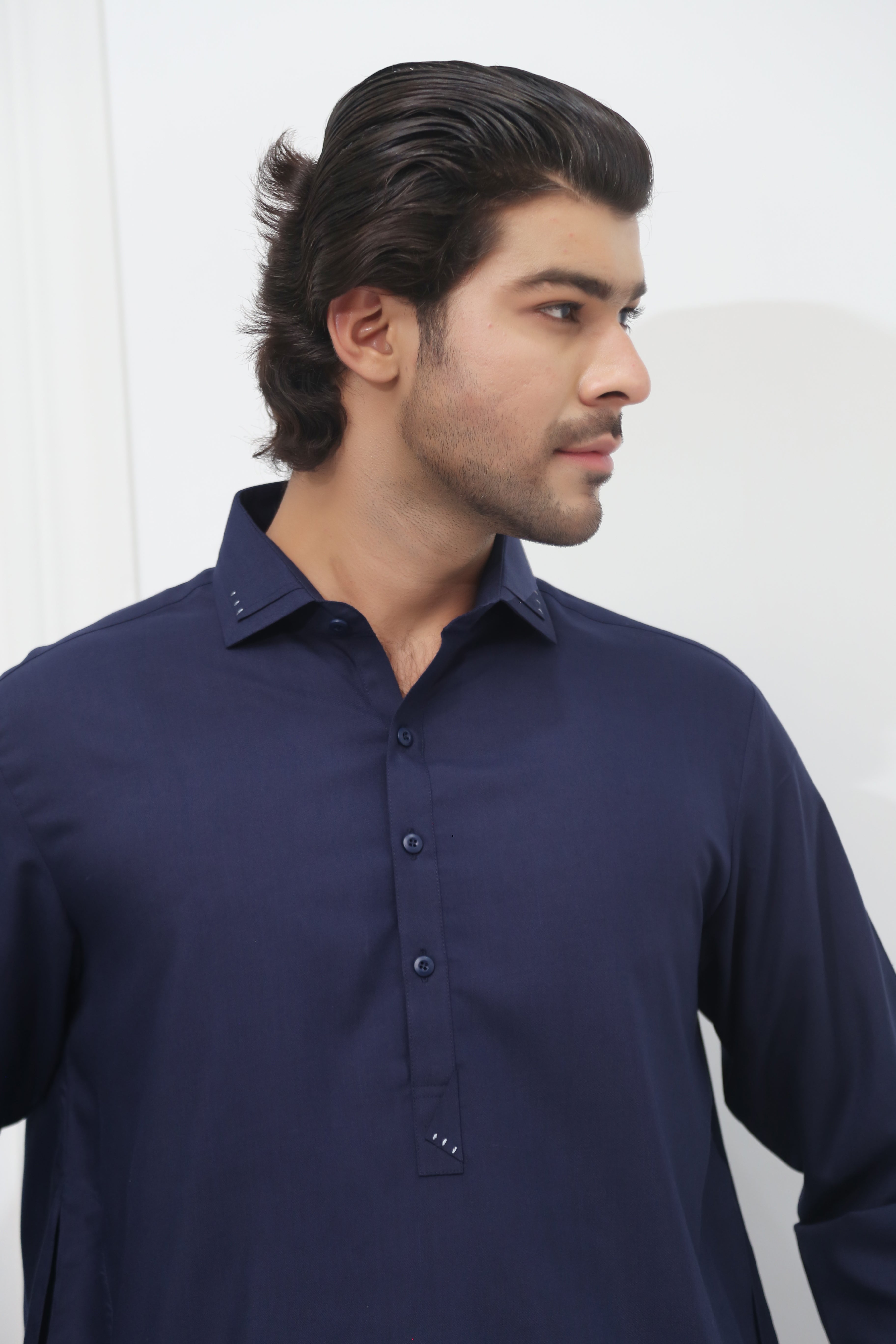Classic Navy Blue Shalwar Kameez Navy Blue