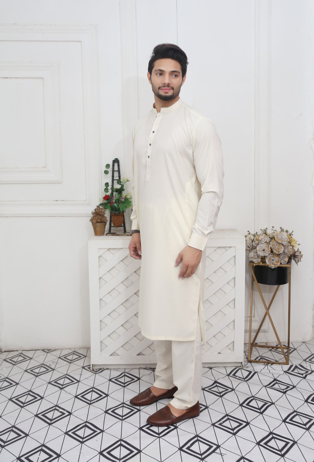 Luxury Off White Kurta Pajama Ivory Off White