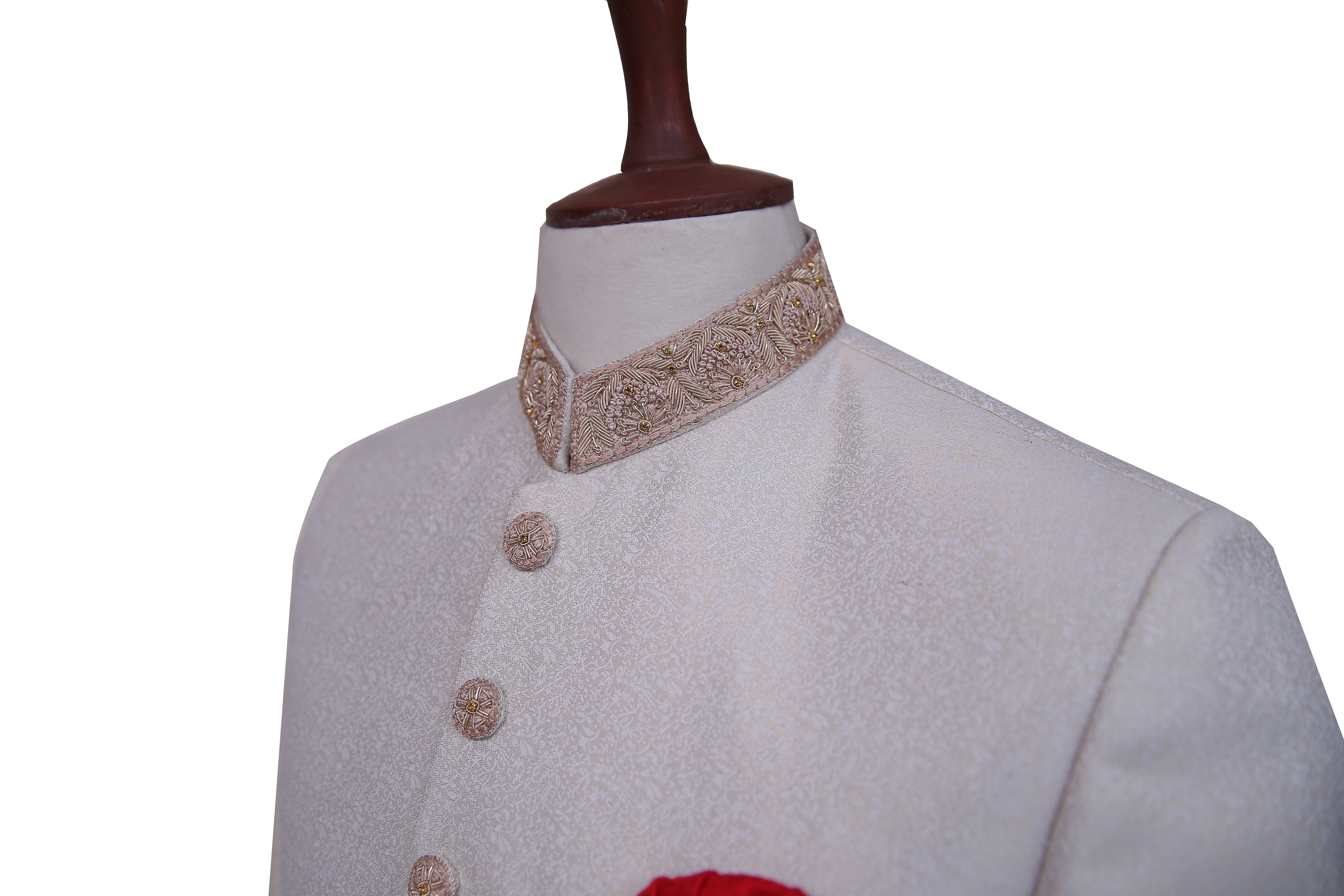 Ivory Gold Groom Sherwani Ivory Gold