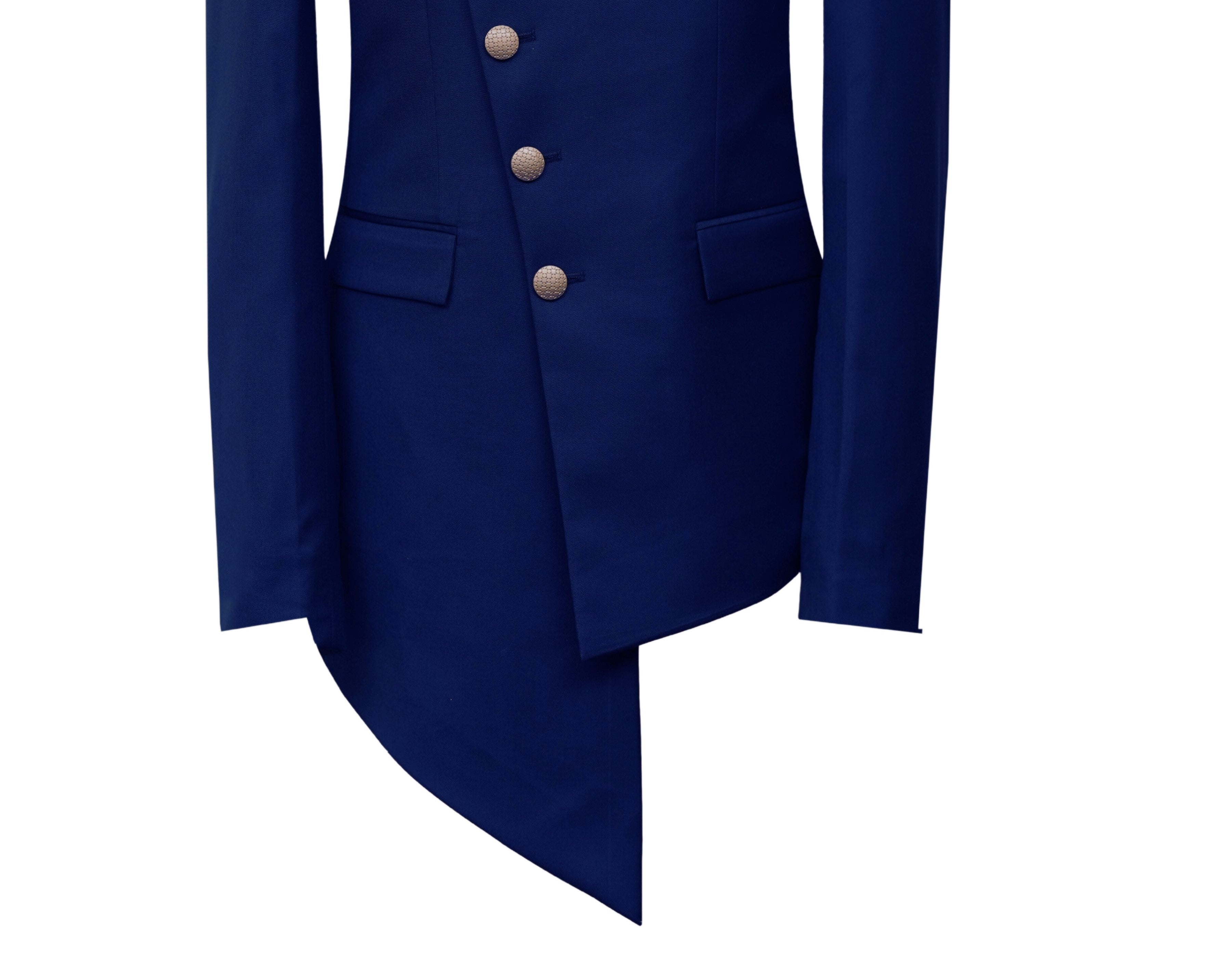 Blue Angrakha Prince Coat Blue