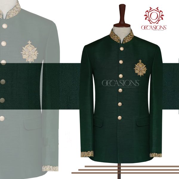 luxury Green Prince Coat